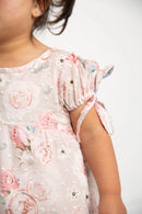 Cracked Soda | Naomi Babydoll Dress beige 3-8yrs
