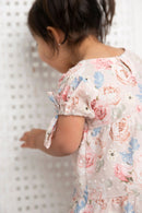 Cracked Soda | Naomi Babydoll Dress beige 3-8yrs