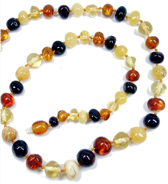 Amber Beads |  Baby Teething Necklace - Binnie Beads