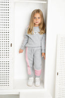 Cracked Soda | Nova Detailed Trackpants - Grey Marle