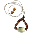 Nursing necklace - Cognac & Lemon