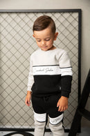 Cracked Soda | Baby Boys Havan Crew Tracksuit - Oat