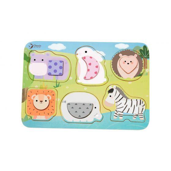 Classic World | Forest Shapes Wooden Puzzle (12 pc)
