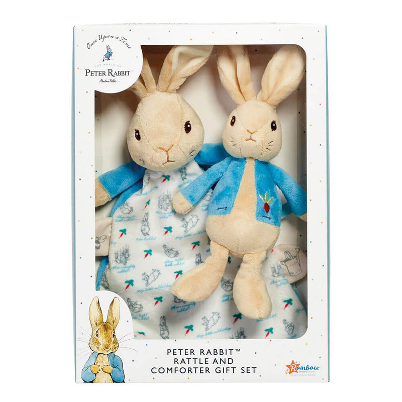 Peter Rabbit Rattle & Comforter Giftset