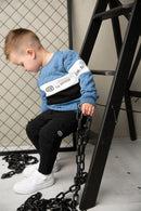 Cracked Soda | Oscar Textured Crew - Blue