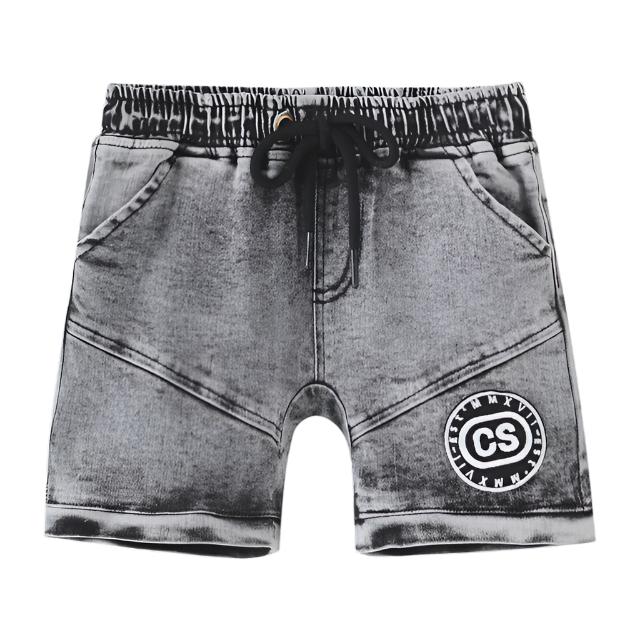 Cracked Soda | Parker CS Denim Pocket Shorts - Ash