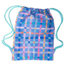 Spencil Big Drawstring Bag - Pastel Plaid (Swim Bag)