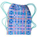 Spencil Big Drawstring Bag - Pastel Plaid (Swim Bag)
