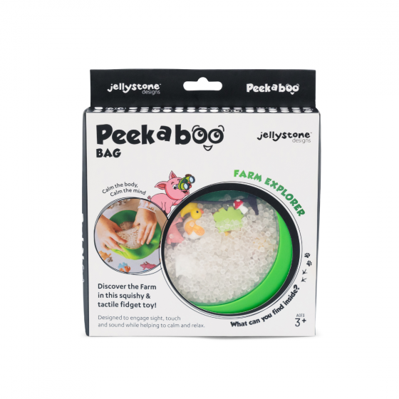 JELLYSTONE | PEEKABOO SENSORY BAG - FARM