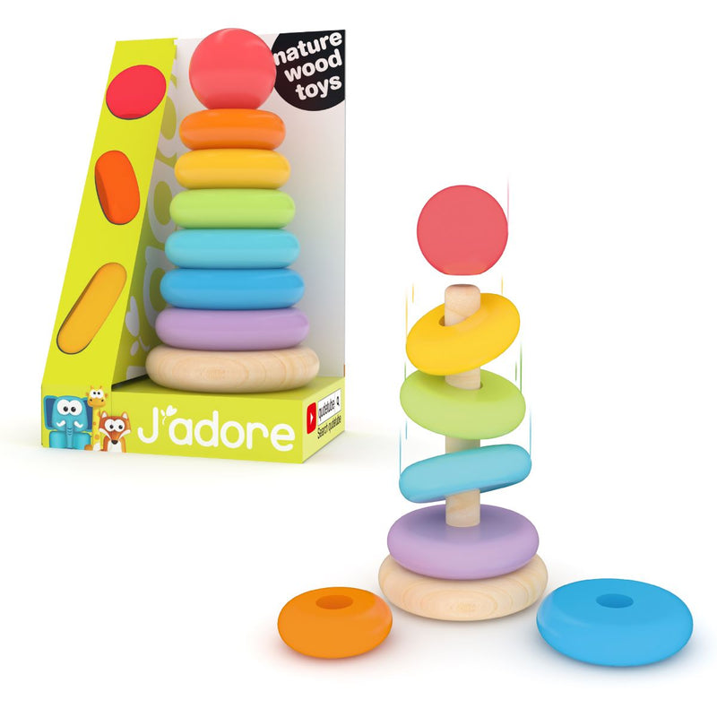 J'adore Wooden Ring Stacker