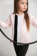 Cracked Soda |  Cleo Detailed Embossed Fleece Crew Pink