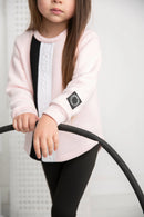 Cracked Soda |  Cleo Detailed Embossed Fleece Crew Pink