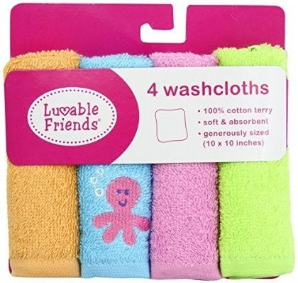 Luvable Friends | 4 washcloths