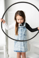 Cracked Soda | Polly Detailed Pinafore Blue Denim