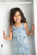 Cracked Soda | Polly Detailed Pinafore Blue Denim