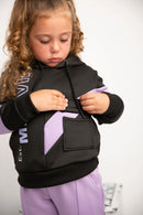 Cracked Soda | Imogen Detailed Sports Hoodie - Purple  RRP $49.99  SPECIAL   ple