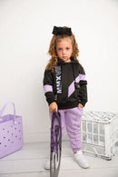 Cracked Soda | Imogen Detailed Sports Hoodie - Purple  RRP $49.99  SPECIAL   ple