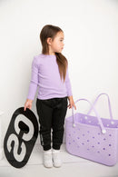 Cracked Soda | Winter Ribbed Long Sleeve - Lilac