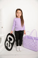 Cracked Soda | Winter Ribbed Long Sleeve - Lilac