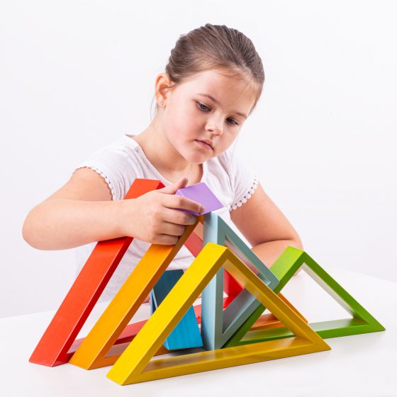 Bigjigs | Wooden Stacking Triangles