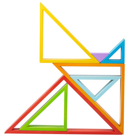 Bigjigs | Wooden Stacking Triangles