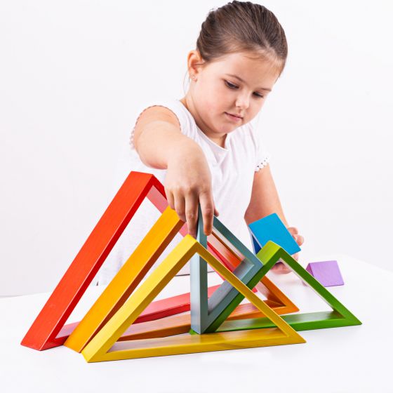 Bigjigs | Wooden Stacking Triangles