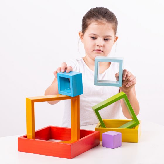 Bigjigs | Wooden Stacking Squares