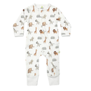 Imababy | Long Sleeve Zipsuit - Safari Animals