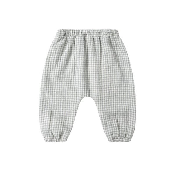 Quincy Mae | Woven Pant-Blue Gingham