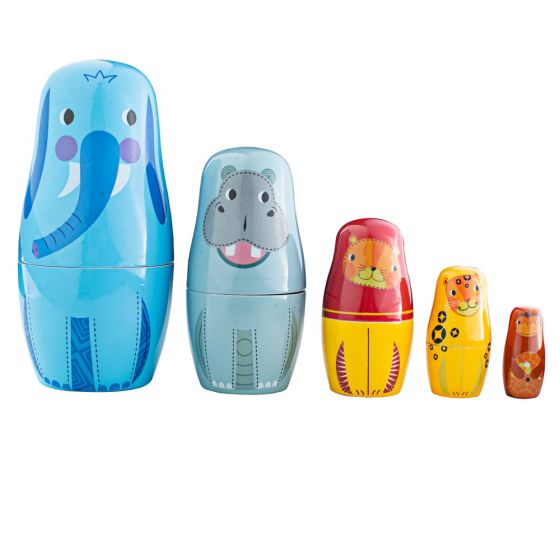 Tildo  Jungle Animal Russian Dolls