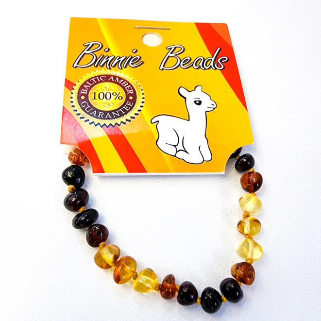 Amber Baby Bracelet -  Binnie Beads