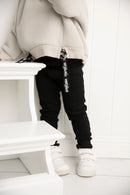 Cracked Soda | Winter Ribbed Black Leggings