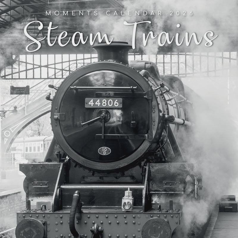 2026 Square Calendar Steam Trains RRP $21.99