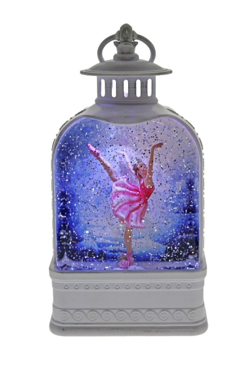 Cotton Candy - White Lantern with Ballerina