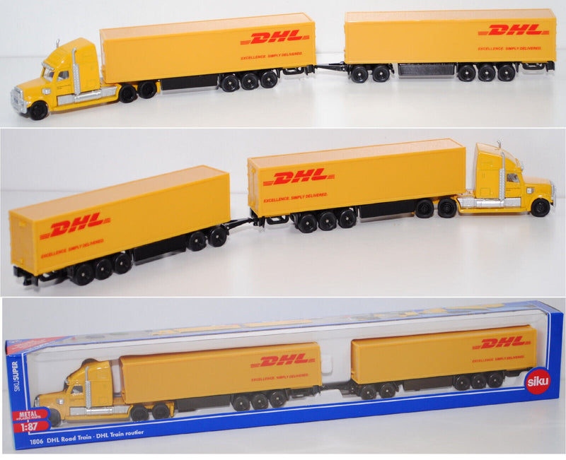 Siku | 1806 DHL Freightliner Road Train