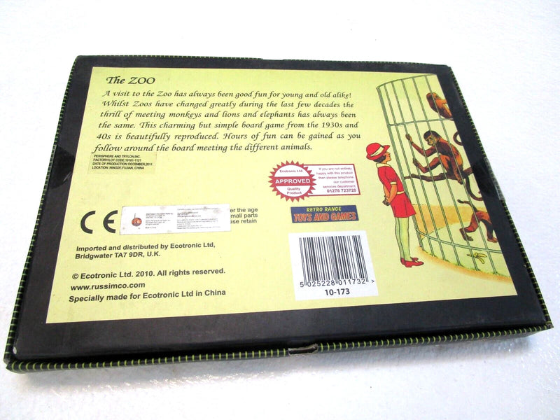 The Zoo Game Simple Counting Board Game