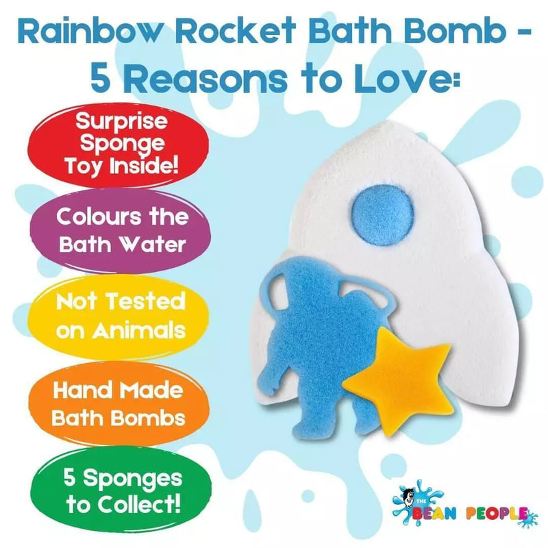 Children's Surprise Rainbow Rocket Bath Bomb