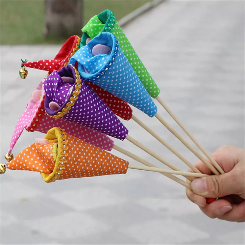 1Pcs Hand Puppet telescopic stick doll  (Assorted )
