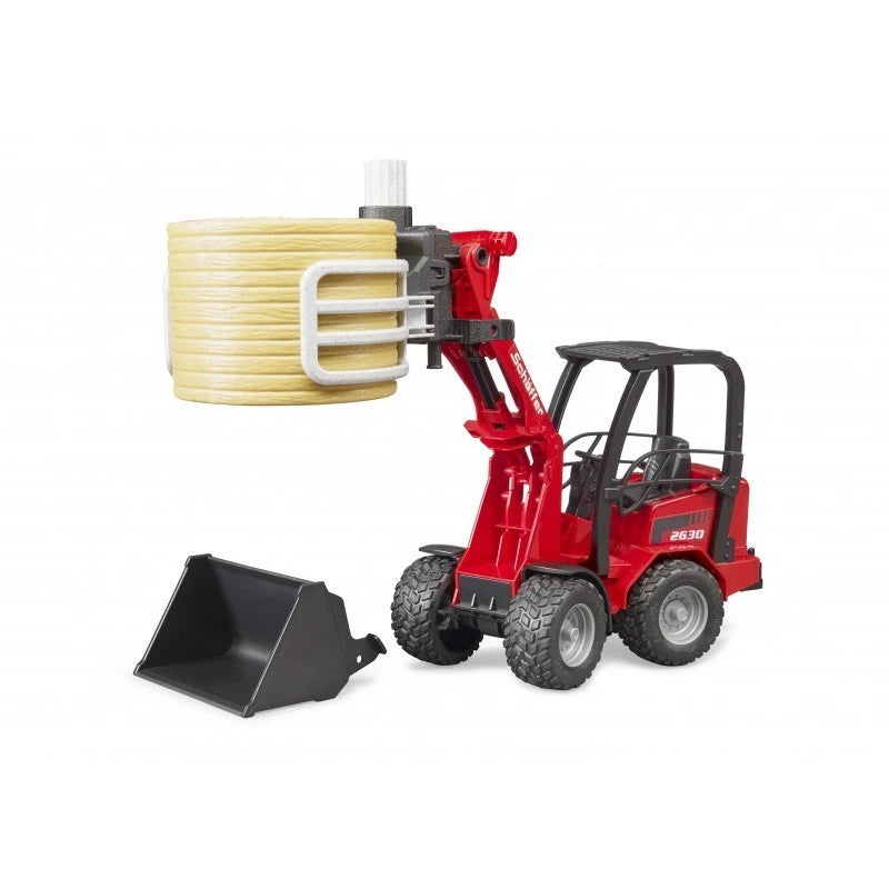 Bruder | haffer Compact loader + bale gripper & 1 round bale