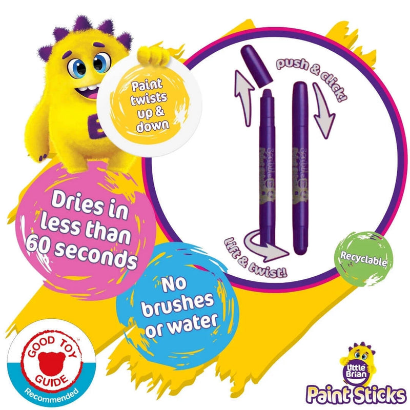 Little Brian | Scribble Paint Sticks