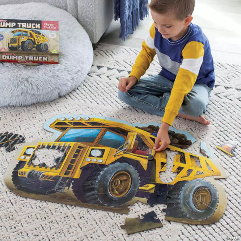 Peaceable Kingdom | Floor Puzzle Dump Truck 49 Pieces