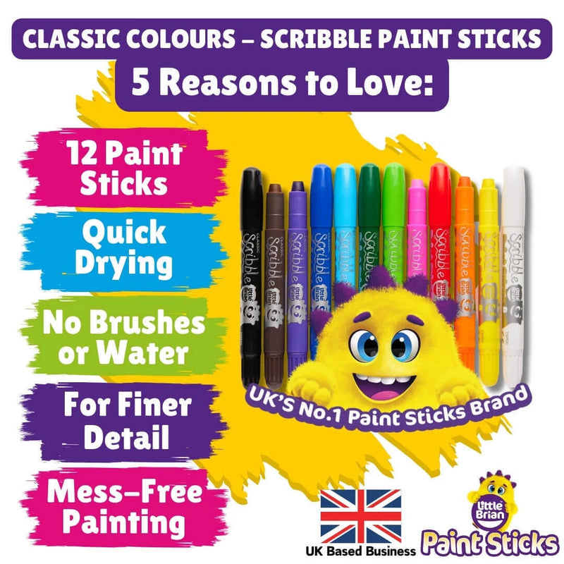 Little Brian | Scribble Paint Sticks