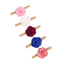 Hudson Baby | Girls Rose Flower Headbands 5pk - Asstd Colours