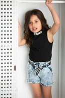 Cracked Soda | Sadie Denim Short - Blue