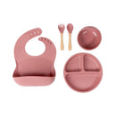 Silicone Feeding Set - Dark Pink