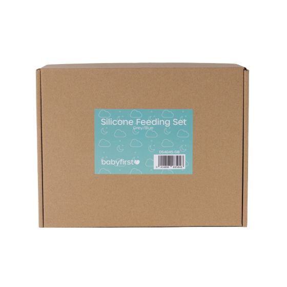 Silicone Feeding Set - Smokey Grey