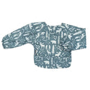 Silly Billyz: Wipe Clean Nylon Small Long Sleeve Bib -Wilderness