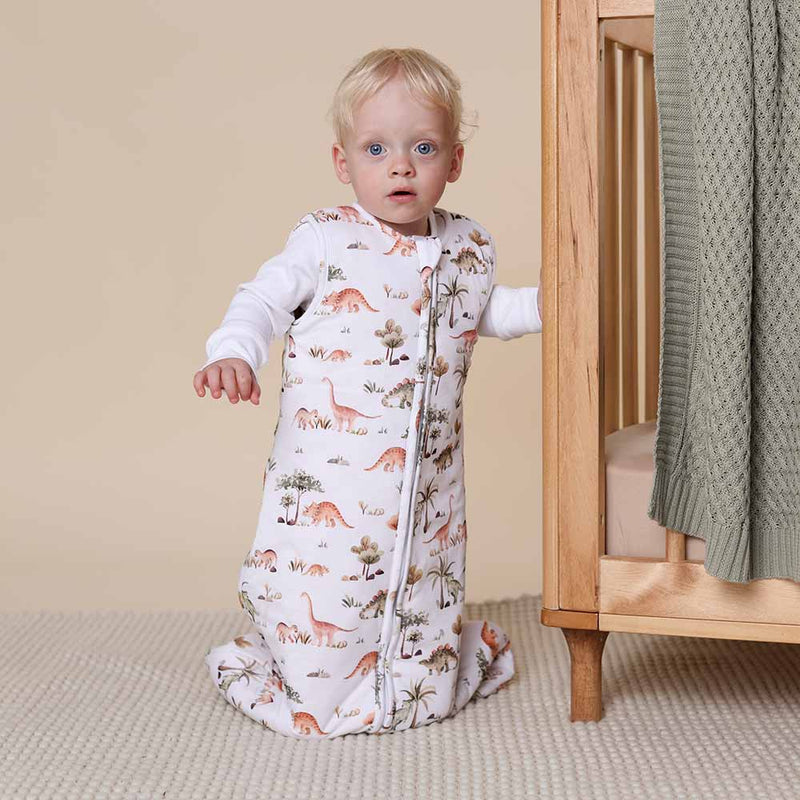 Snuggle Hunny | Dino Organic Sleeping Bag 2.5 Tog