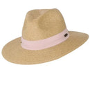 Sundaise | Girls Emma Panama Hat with Blush Ribbon 6-12yrs
