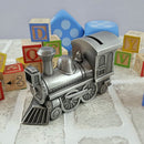 Baby Money Box Pewter Train